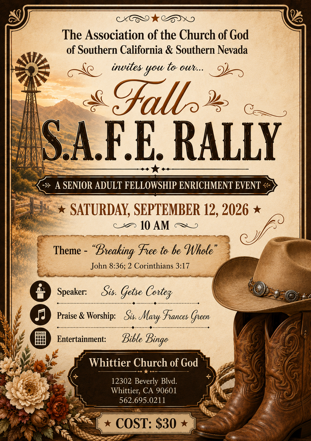 Fall S.A.F.E Rally Flyer